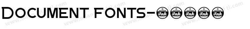 Document fonts字体转换
